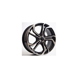 VW Style 5620 7.5x17 5x100 ET35 Black Face Machined