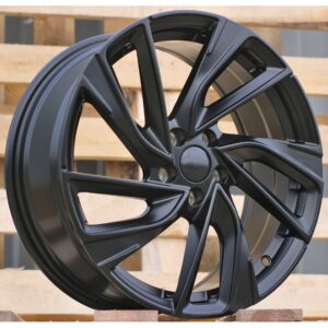 VW Style 5772 7x16 5x100 ET42 Black Glossy