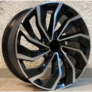 VW Style 5780 8x18 5x112 ET45 Black Face Machined