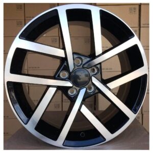 VW Style 966 7.5x17 5x112 ET42 Black Face Machined