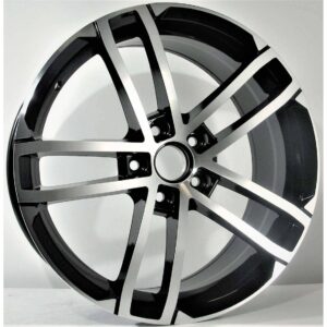 VW Style 983 6.5x16 5x112 ET42 Black Face Machined