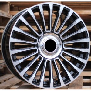 Haxer 1365 9.5x22 5x108 ET45 Black Face Machined