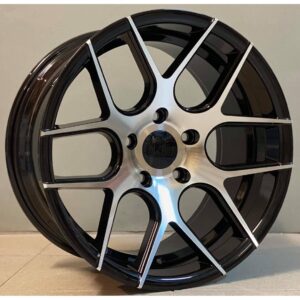 Haxer 22 9x17 5x120 ET35 Black Face Machined