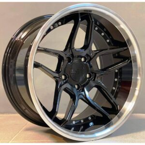 Haxer 30 10x19 5x120 ET40 Black Glossy Lip