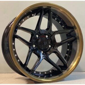 Haxer 30 8.5x18 5x120 ET20 Black Glossy Lip Bronze