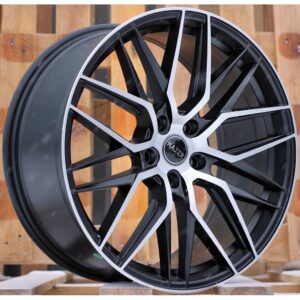 Haxer 35 8.5x19 5x114.3 ET40 Black Matt Face Machined