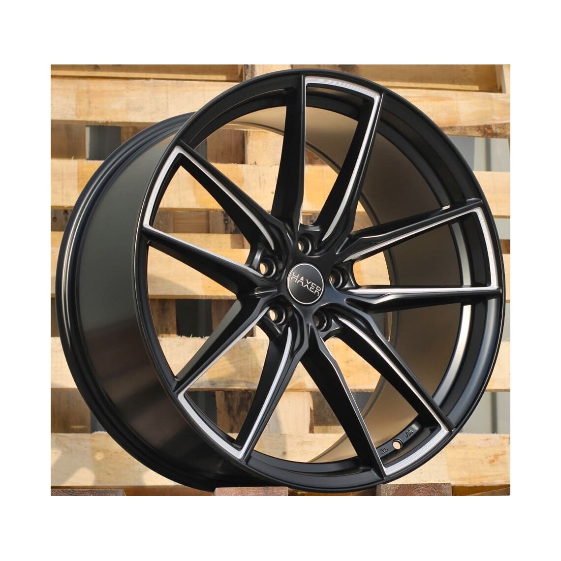 Haxer 45 8.5x20 5x112 ET40 Black Matt Face Machined
