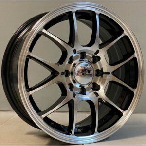 AG Wheels 2795 6x14 4x100|4x108 ET35 Black Face Machined