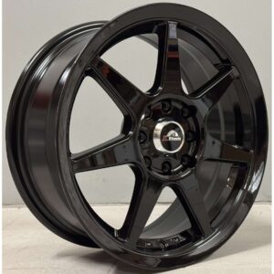 AG Wheels 2799 6.5x15 4x100|4x114.3 ET35 Black Glossy