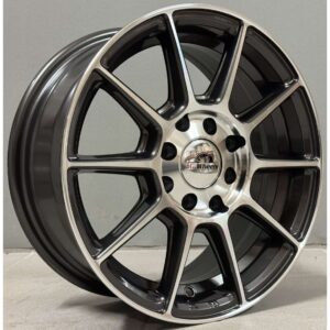 AG Wheels 2803 6x14 4x100|4x114.3 ET35 Gun Metal Face Machined
