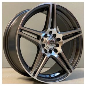 AG Wheels 3277 6.5x15 4x100|4x108 ET35 Gun Metal Face Machined