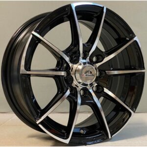 AG Wheels 3367 5.5x13 4x100|4x114.3 ET35 Black Face Machined