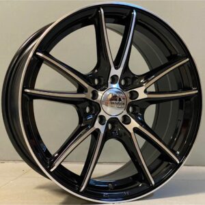 AG Wheels 3373 6.5x15 4x100|4x114.3 ET38 Black Face Machined