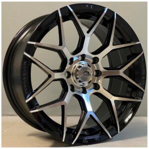AG Wheels 3940 6x14 4x100|4x114.3 ET35 Black Face Machined