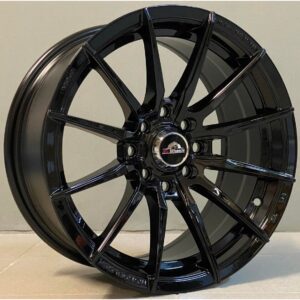 AG Wheels 3947 7x15 4x100|4x114.3 ET32 Black Glossy