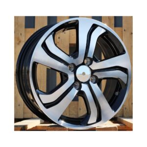 Honda Style 1236 6x15 4x100 ET53 Black Face Machined