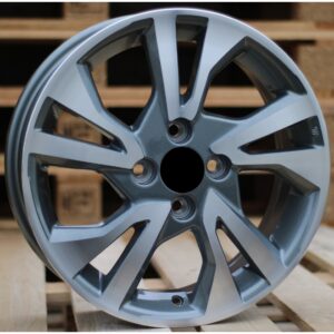 Honda Style 397 6x16 4x100 ET53 Gun Metal Face Machined