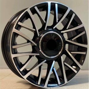 Lancia Style 581 6x15 4x98 ET30 Black Face Machined