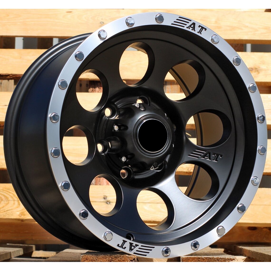 4x4 5187 8.5x16 6x139.7 ET-15 Black Matt Lip