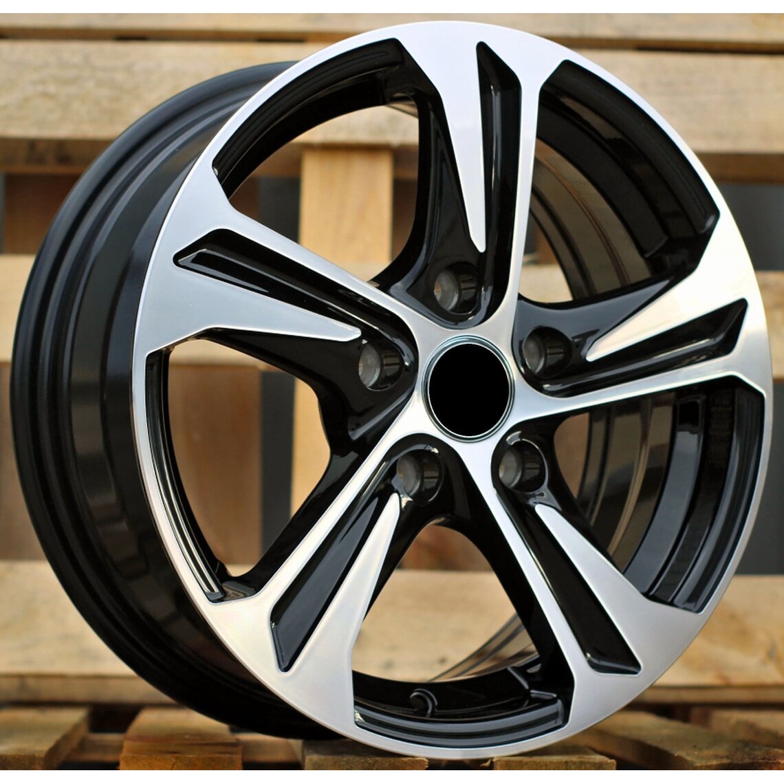 Van Style 5832 6.5x16 5x118 ET45 Black Face Machined