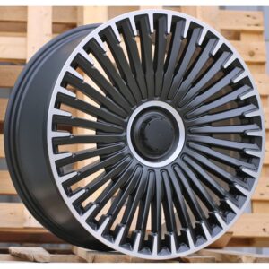 Mercedes Style 3286 9x21 5x112 ET30 Black Matt Face Machined