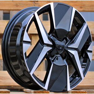 Peugeot Style 1256 6.5x16 4x108 ET32 Black Face Machined