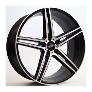 Bosan 9x21 5x112 ET25 Black Matt Face Machined