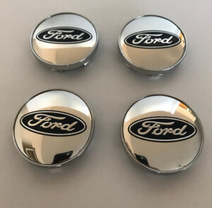 Καπάκια για ζάντες Τάπες κέντρου ζάντας FORD 60mm Σετ 4 τεμ Νικελ Μαυρο