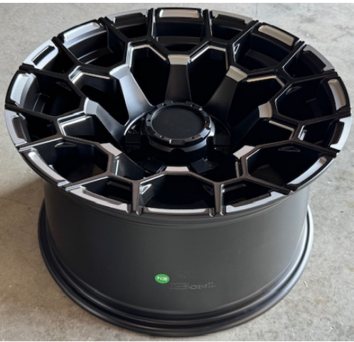 E.M REPLICA 4X4 1708 18X10 6X139 ET-24 BLACK MAT FACE MACHINED