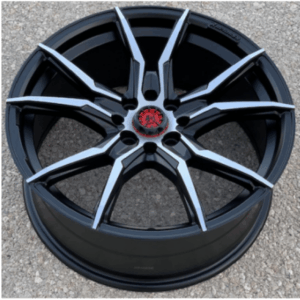 E.M aftemarket IW04 17x7.5 4X108 et35 ΜΑΥΡΟ ΜΑΤΤ ΔΙΑΜΑΝΤΕ