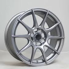 E.M aftemarket 555 15x6.5 4X100 et38 ΗΥPRER SILVER