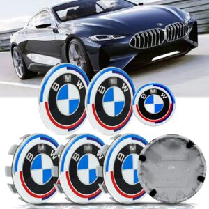 Καπάκια για ζάντες Τάπες κέντρου ζάντας Bmw 68mm ’50TH ANNIVERSARY’ 4/τεμ