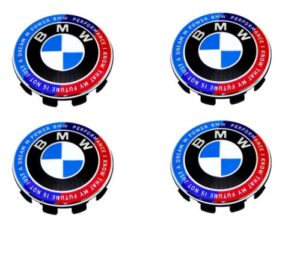 Καπάκια για ζάντες Τάπες κέντρου ζάντας Bmw 68mm ’50TH ANNIVERSARY’ 4/τεμ