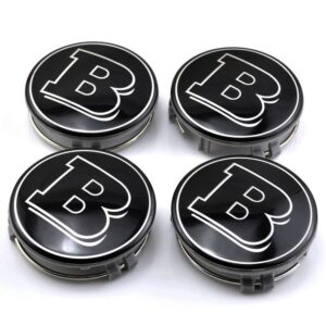 Καπάκια για ζάντες Τάπες κέντρου ζάντας Brabus 75mm σετ 4/τεμ