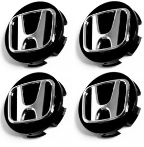 Καπάκια για ζάντες Τάπες κέντρου ζάντας Honda 58mm Σετ 4 τεμ Μαύρο