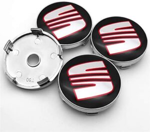 Καπάκια για ζάντες Τάπες κέντρου ζάντας SEAT 60mm Σετ 4 τεμ