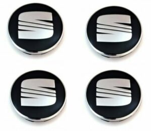 Καπάκια για ζάντες Τάπες κέντρου ζάντας SEAT 60mm Σετ 4 τεμ