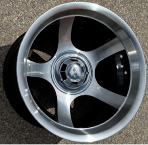 E.M REPLICA 4X4 520 17X10 6X139 ET-45 BLACK FACE MACHINED