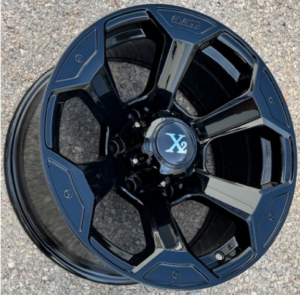 E.M REPLICA 4X4 321 16X8 6X139 ET-20 GLOSSY BLACK