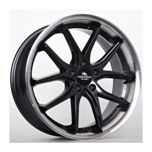 Storm 8.5x19 5x120 ET30 72.56 Black Magic Machined Lip