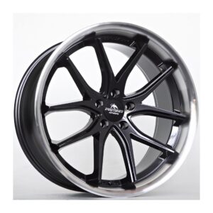 Storm 10.5x20 5x112 ET40 66.45 Black Magic Machined Lip