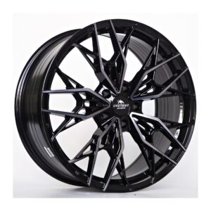 Spectrum 9x20 5x112 ET25 66.45 Black Face Machined Tinted Face