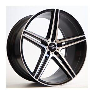 Bosan 10.5x21 5x112 ET38 66.45 Black Matt Face Machined