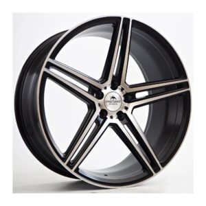 Bosan 9x20 5x112 ET30 66.45 Black Matt Face Machined