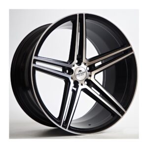Bosan 10.5x20 5x112 ET37 66.45 Black Matt Face Machined