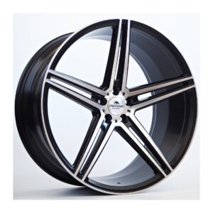 Bosan 10.5x22 5x112 ET38 66.45 Black Matt Face Machined