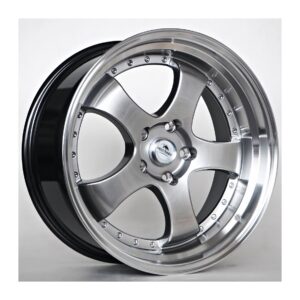 Flamber 8.5x19 5x112 ET30 66.5 Hyper Black Machined Lip