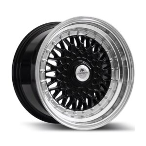 Malm 7x15 4x100/4x114.3 ET25 73.1 Black Glossy Machined Lip