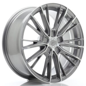 JR Wheels JR52 18x8 ET20-45 5H BLANK Titanium Machined Face